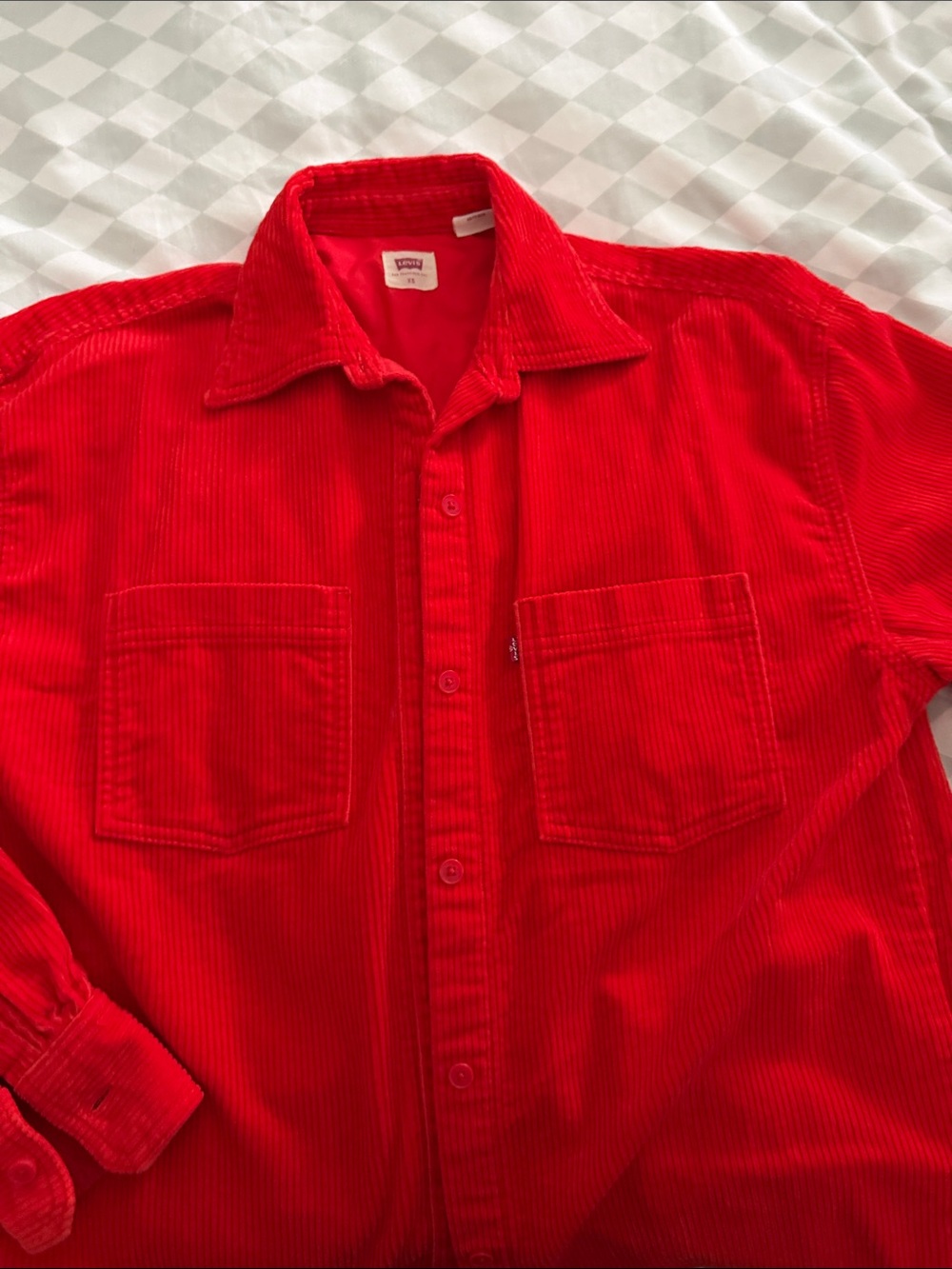 Levi's Bright Red Corduroy Workshirt